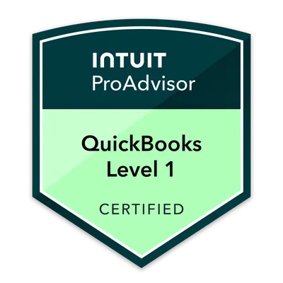QuickBooks Level 1 Certified badge